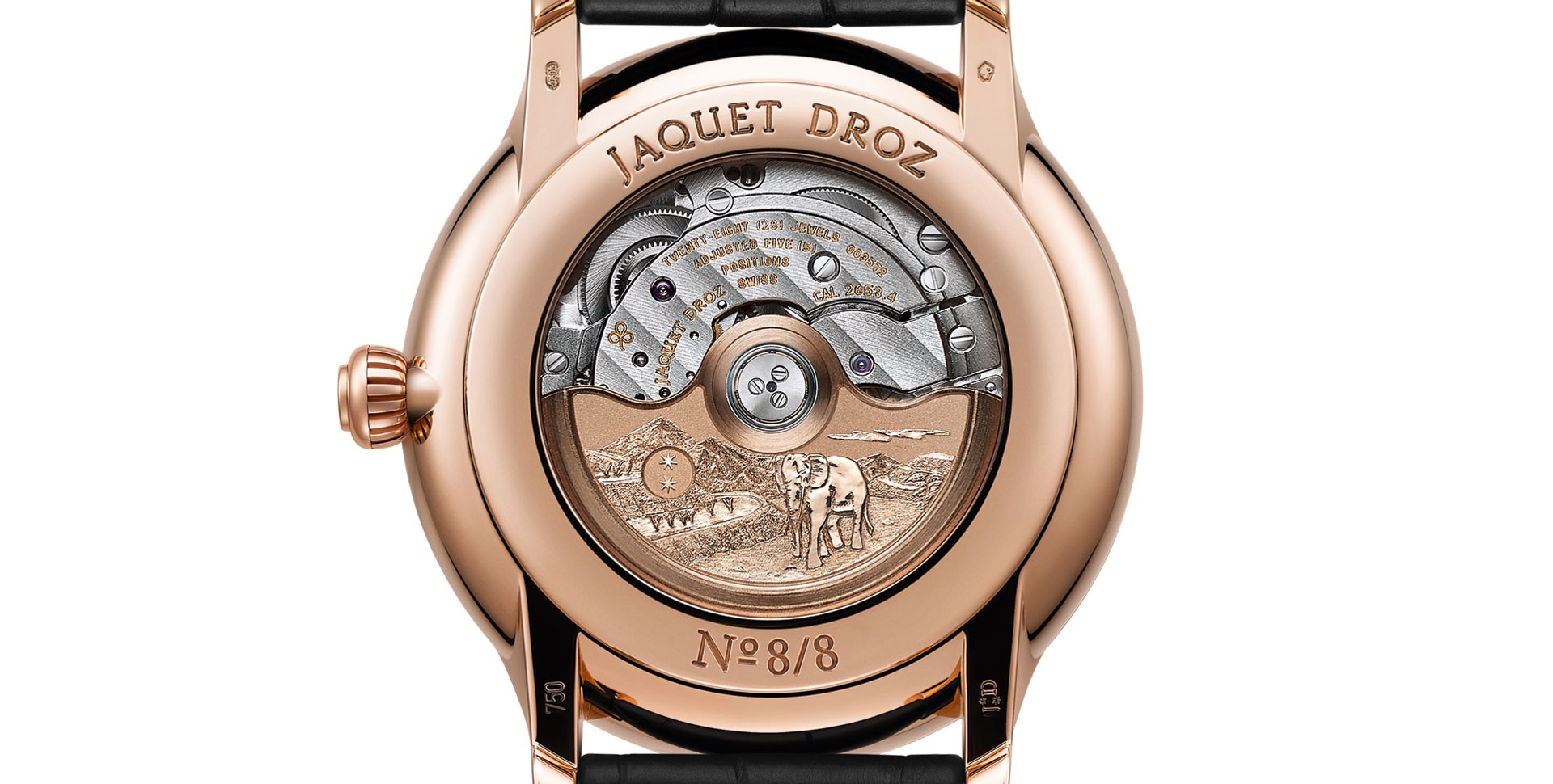 Jaquet Droz Petite Heure Minute Mosaic Elephant